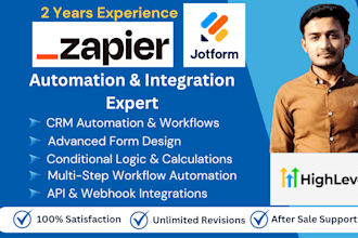 automate workflows and integrate ghl, jotform, and zapier for your business