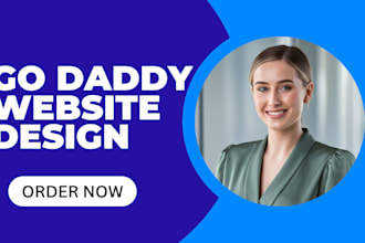 design godaddy ecommerce store or godaddy website