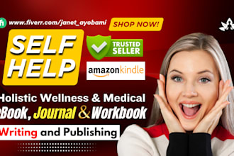 write self help ebook, mental health journal workbook, holistic wellness for kdp