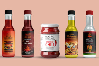 do logo or label for seasoning,spice,food,sauce,rub,ketchup,pikliz, pepper,jar