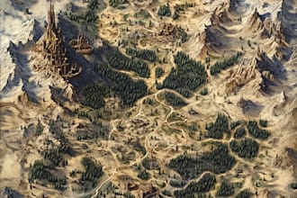 create a fantasy map that fits your imagination