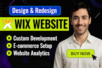 design and build wix website, update or redesign wix website, rebuild on wix