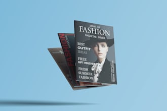 design a attractive magazine cover, newsletter and layout