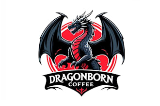 design unique dragon logo
