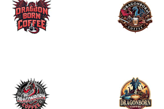 design unique dragon logo