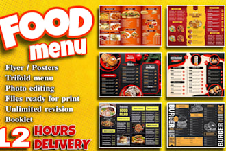 design modern restaurant and food menu, poster, flyer