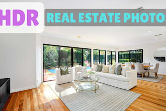do professional real estate photo editing hdr blending