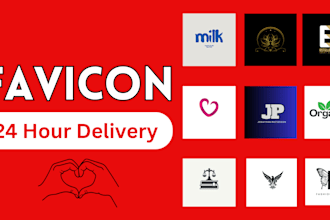 create web and app favicon with modern design