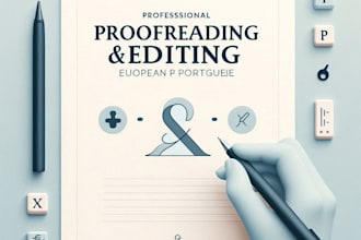 proofread and edit your text in european portuguese