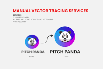 vector tracing or vector logo and vectorize image raster to vector