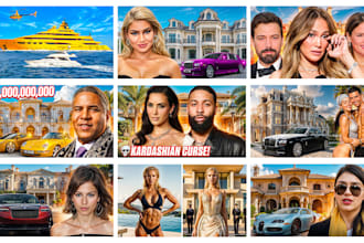 design attractive luxury and celebrity youtube thumbnail
