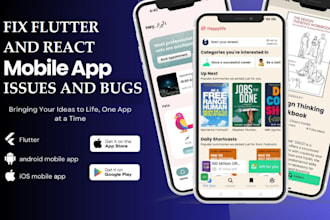 flutter and react app developer to fix flutter bugs, issues, and flutter errors
