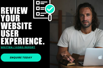 review your website user experience and suggest improvements
