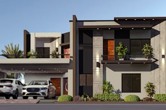 do 3d modeling and rendering your house plan
