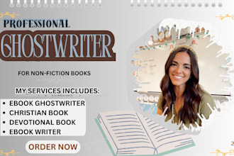 be christian self help ebook ghostwriter, devotional ebook writer, book writer