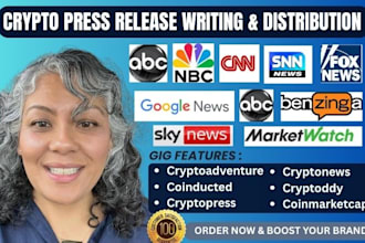 do crypto press release for crypto promotion on top crypto sites, distribution