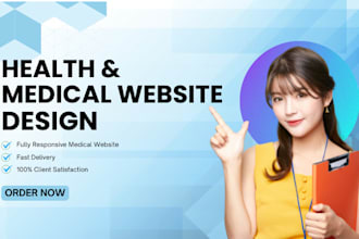 design professional doctor and medical website in wordpress