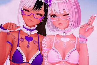3d vrchat avatar furry avatar vr character vrc avatar unity vr 3d model nsfw