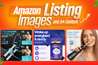do amazon listing images design, amazon infographic , product listing images