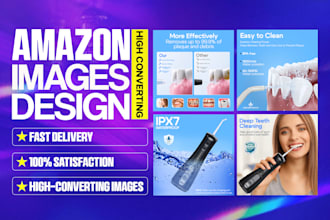 do amazon listing images design, amazon infographic , product listing images