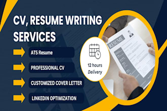 write and upgrade medical, software, tech, IT resume, cv, cover letter, linkedin
