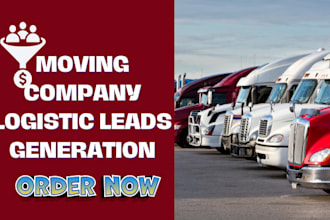 generate moving company leads logistics lead b2b lead generation and email leads
