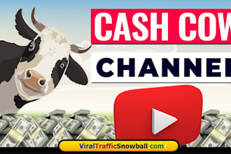 create and manage a profitable youtube cash cow channel