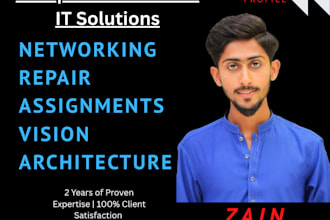 do computer science, computer repair, vision, networking, and architecture tasks