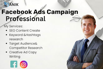 be your professional facebook ads specialist with targeted audience