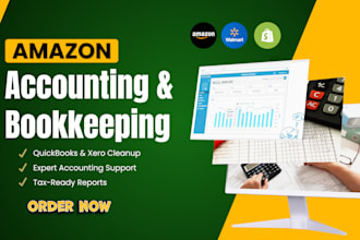 amazon, ecommerce accounting and bookkeeping with quickbooks clean up online