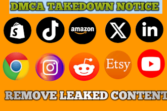 send dmca notice to takedown content from reddit,google,tiktok,fb,yt by dmca