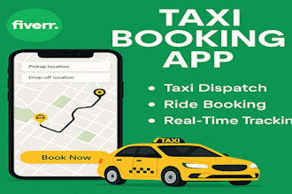 develop taxi booking app rideshare app uber app turo clone app and website