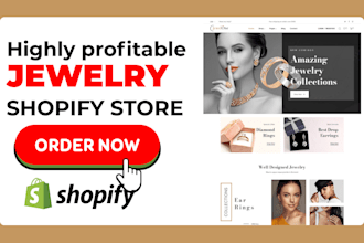 build design revamp customize ROI on jewelry shopify store profitable shopify