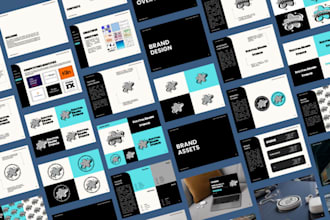 create a premium brand identity with custom visuals, color palette, and fonts
