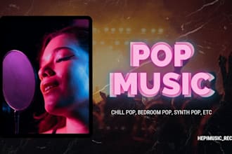 create chill, synth, bedroom pop music for you