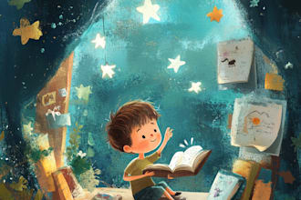 draw amazing kids books and children illustrations for you