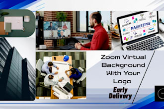 start zoom virtual background with your logo office home etc