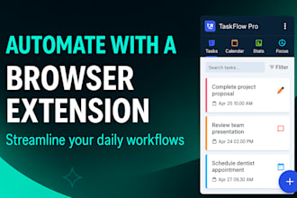 develop a custom browser extension for web automation