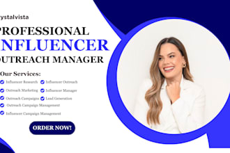 be your influencer manager outreach marketing campaign for brand collaboration