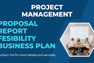 create professional project reports, business plans and feasibility studies