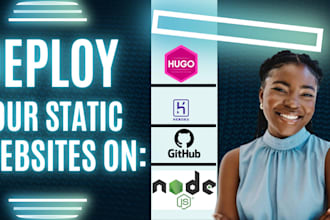 deploy static website on netlify vercel AWS s3 heroku github node js django zola