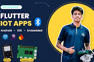 build flutter iot apps for esp32 raspberry pi with ble