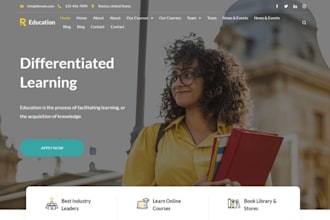 build elearning website online course lms website wordpress website learndash