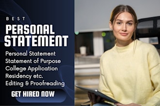 revamp your MBA, phd, law grad school personal statement or statement of purpose