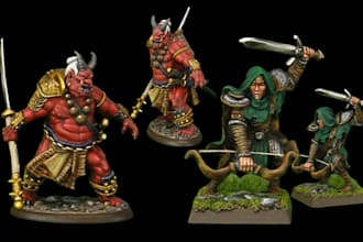 do custom warhammer miniatures painting and commissioned miniature services