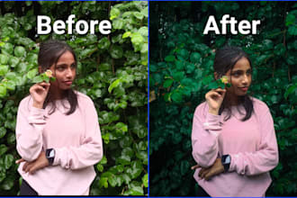 edit, color grade, retouch and enhance image