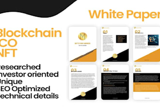 write and design eye catchy professional crypto white paper in 24 hours