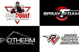 do 3d spray foam insulation, repair, construction painting logo design