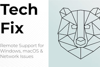 provide remote tech support for windows, macos, and network issues