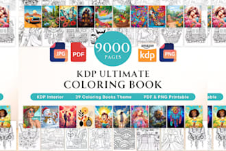 custom kids activity book, worksheets, coloring pages and cover design for KDP